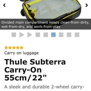 Thule carry on luggage